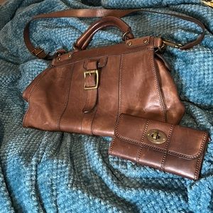 Fossil Vintage Reissue Handbag with matching Wallet